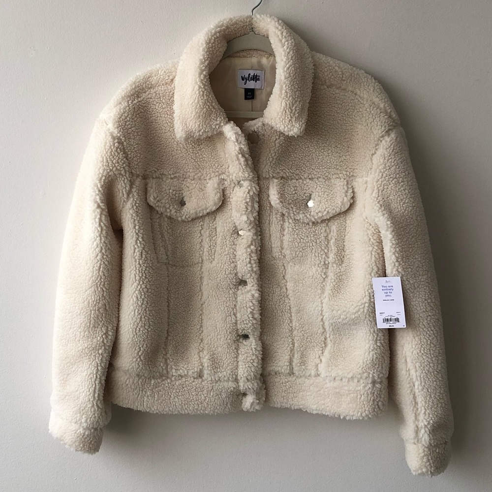 NWOT Sherpa Coat